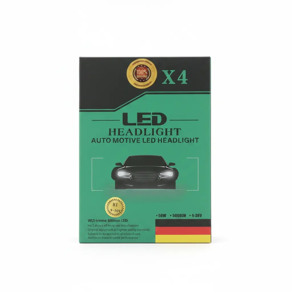 AI Generated EMPAQUE AMPOLLETA H7 TURBO LED X4