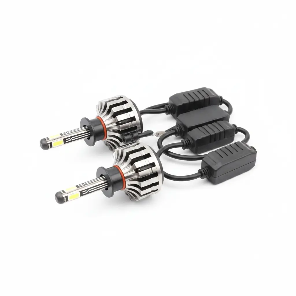 AI Generated PAR DE AMPOLLETAS H7 TURBO LED X4