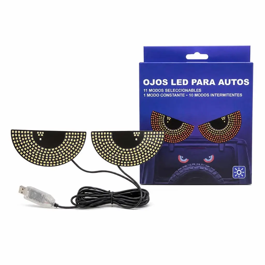 AI Generated Ojos LED semicurvos con caja - foto ecommerce 1_1 alta calidad.webp