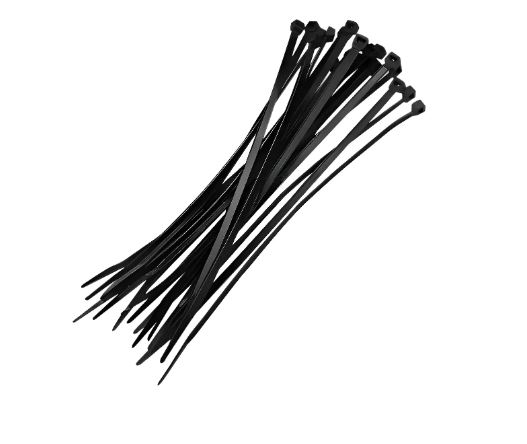 90. AMARRA PLASTICA NEGRA 50un 2.5x200