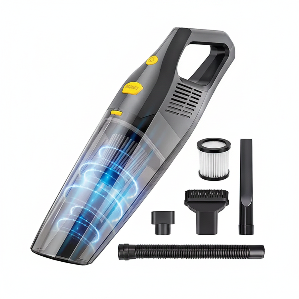 [SKU-251] 39. ASPIRADORA PARA AUTO 12V FILTRO LAVABLE CON LUZ LED