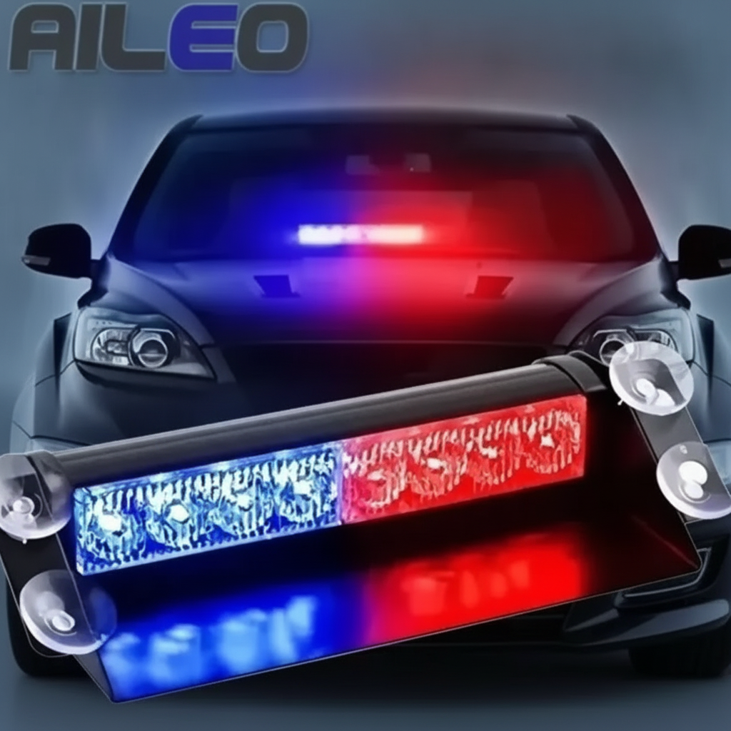 38. BALIZA PARABRISA LED ESTROBOSCOPICA AZUL ROJO