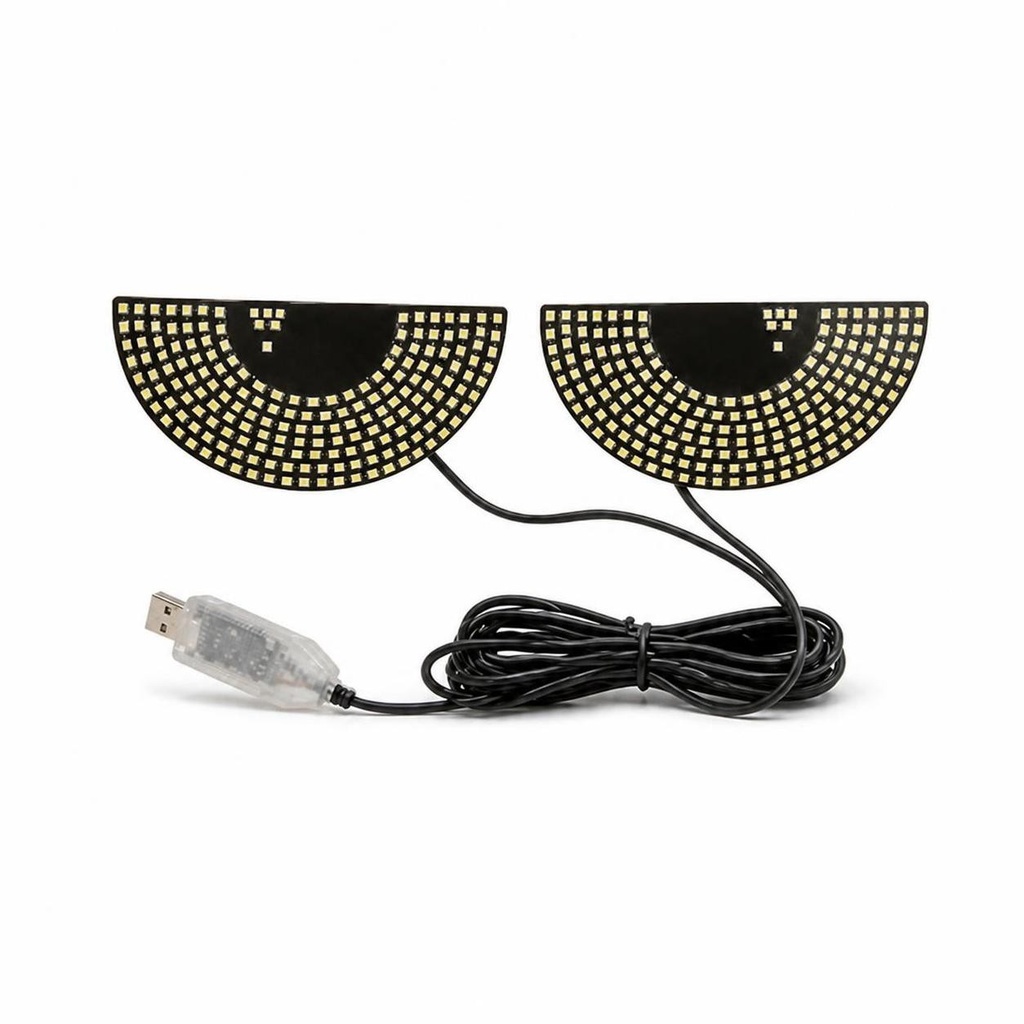 OJOS LED SEMICURVOS 7X12CM